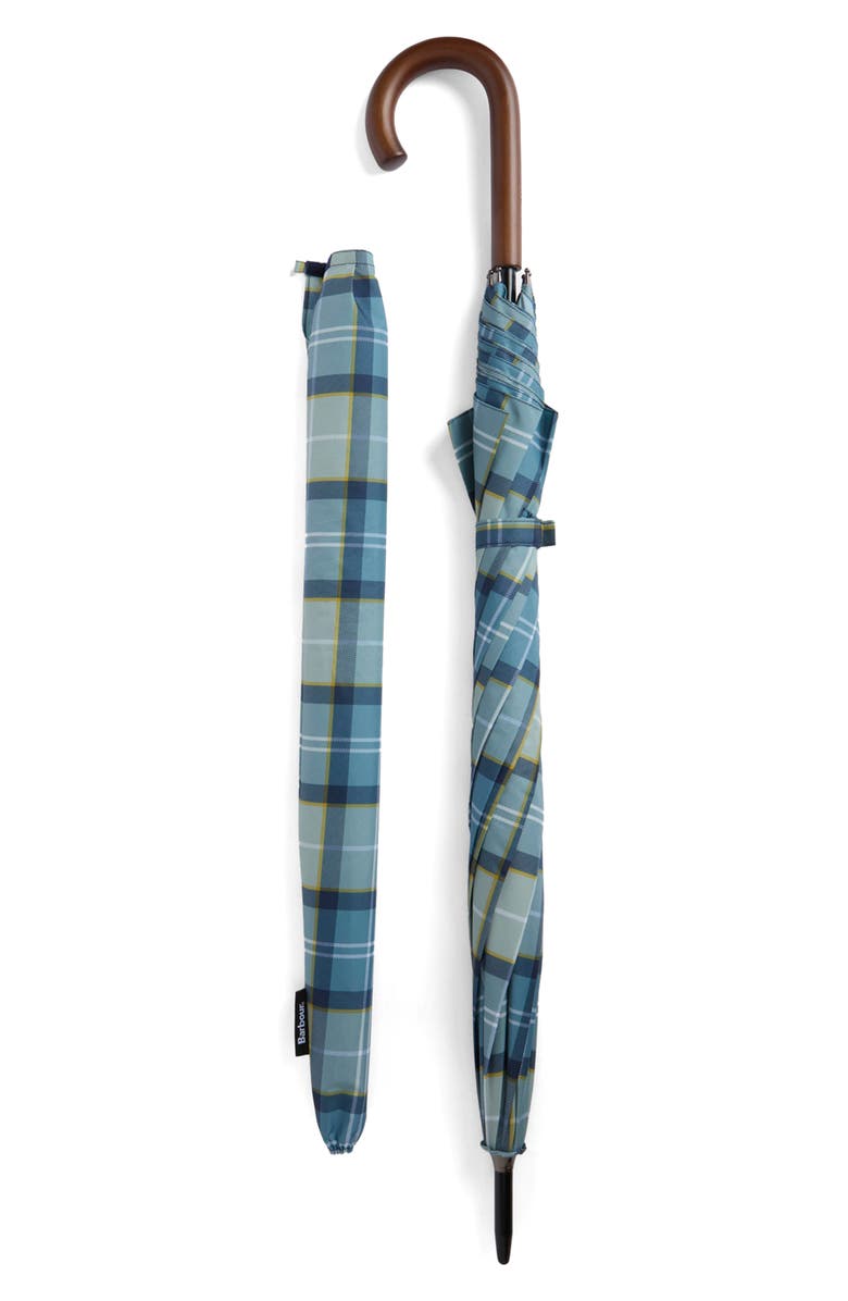 Barbour Tartan Umbrella, Alternate, color, Highland Lake Tartan