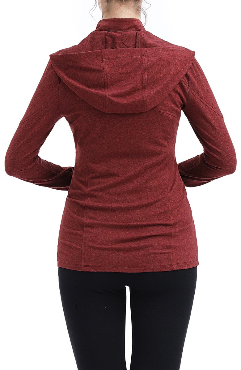 Kimi and Kai Jojo Performance Maternity Jacket, Alternate, color, Maple Red