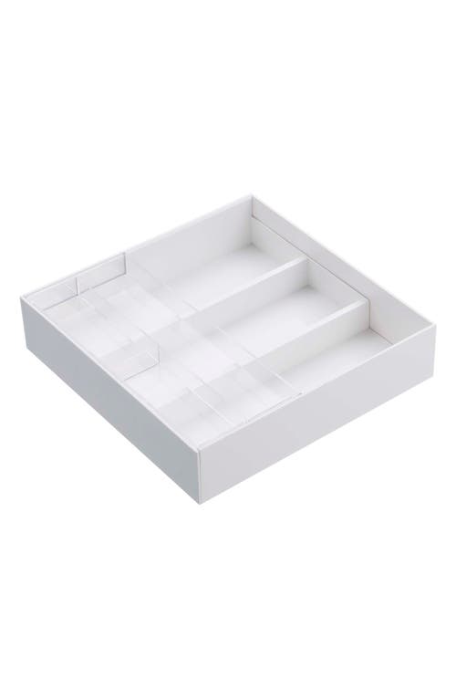 Yamazaki Expandable Cutlery Organizer In White