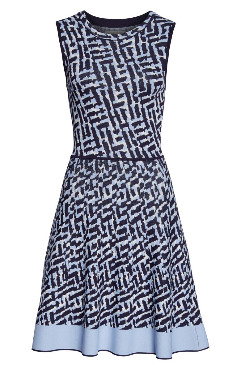 Eliza J Fit & Flare Sweater Dress, Alternate, color, 