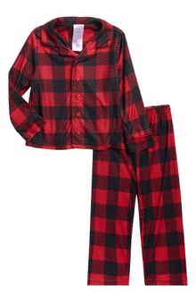 BABY STARTERS Kids' Matching Family Buffalo Plaid Long Sleeve Pajamas