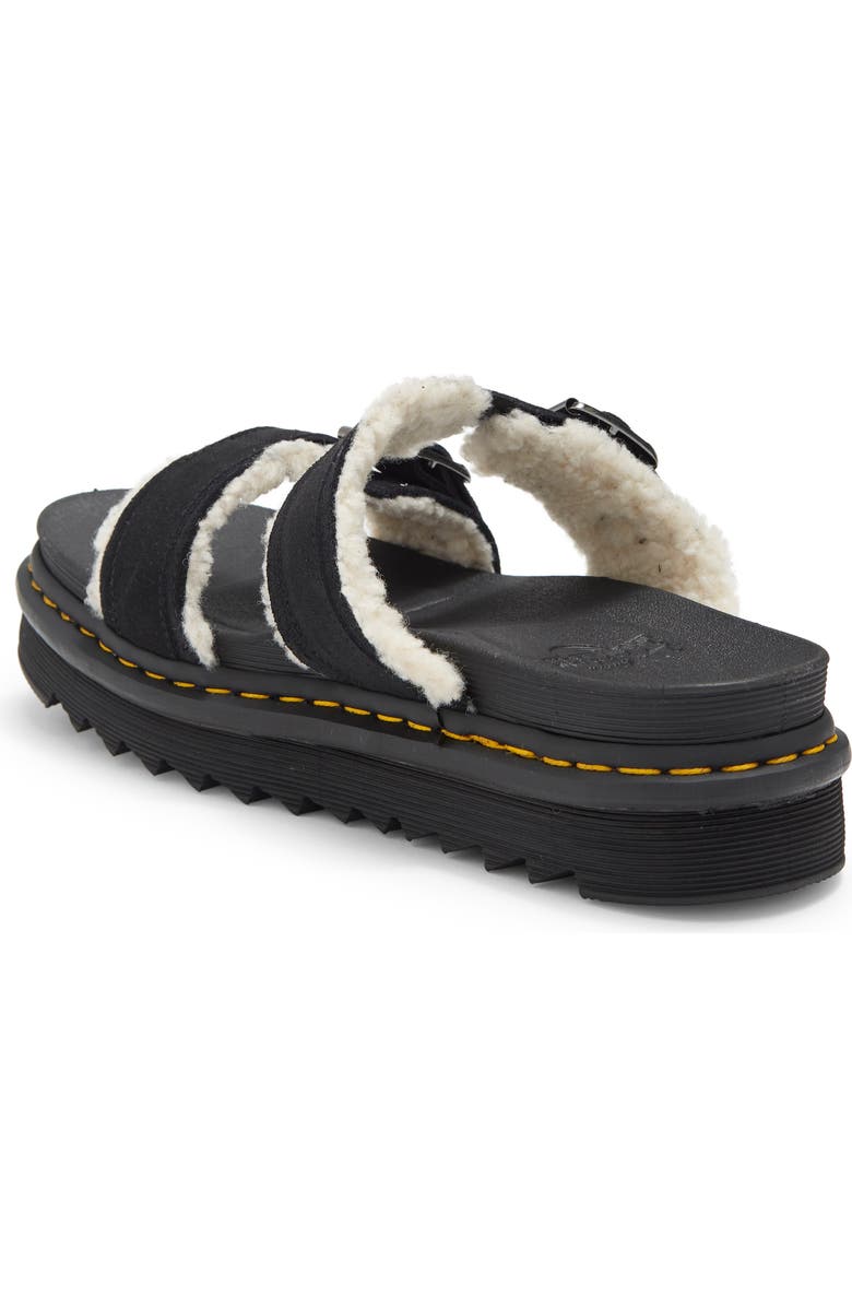 Dr. Martens Myles Faux Fur Platform Sandal, Alternate, color,