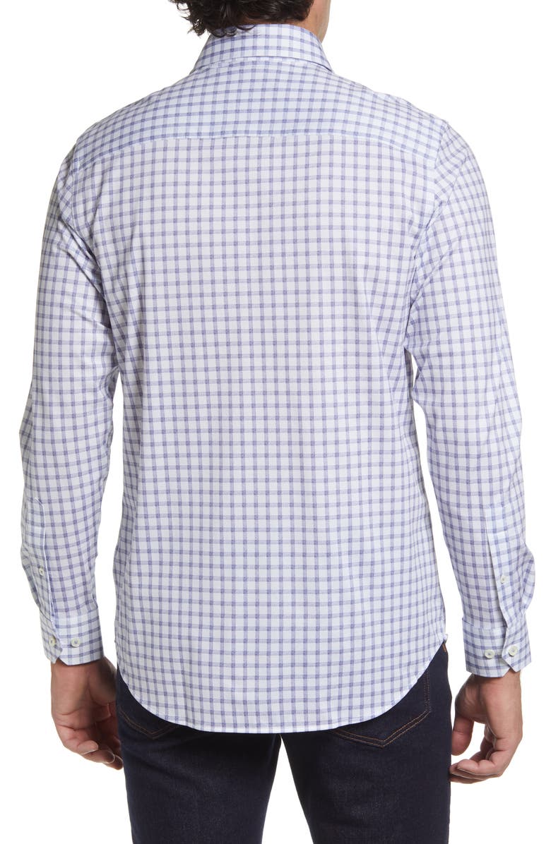 Bugatchi OoohCotton<sup>®</sup> Check Button-Up Shirt, Alternate, color, 
