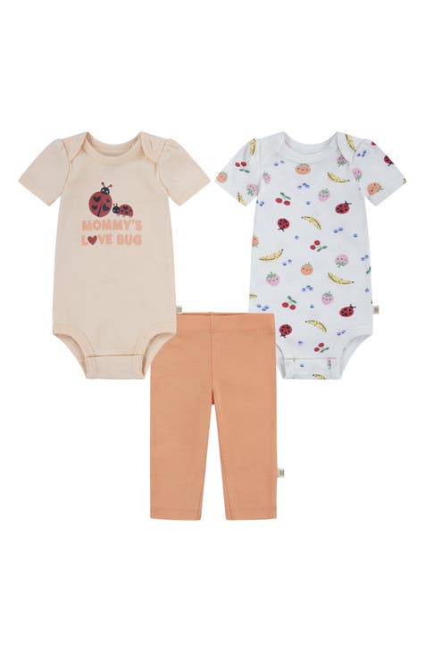 3-Piece Organic Cotton Bodysuit & Pants Set (Baby)