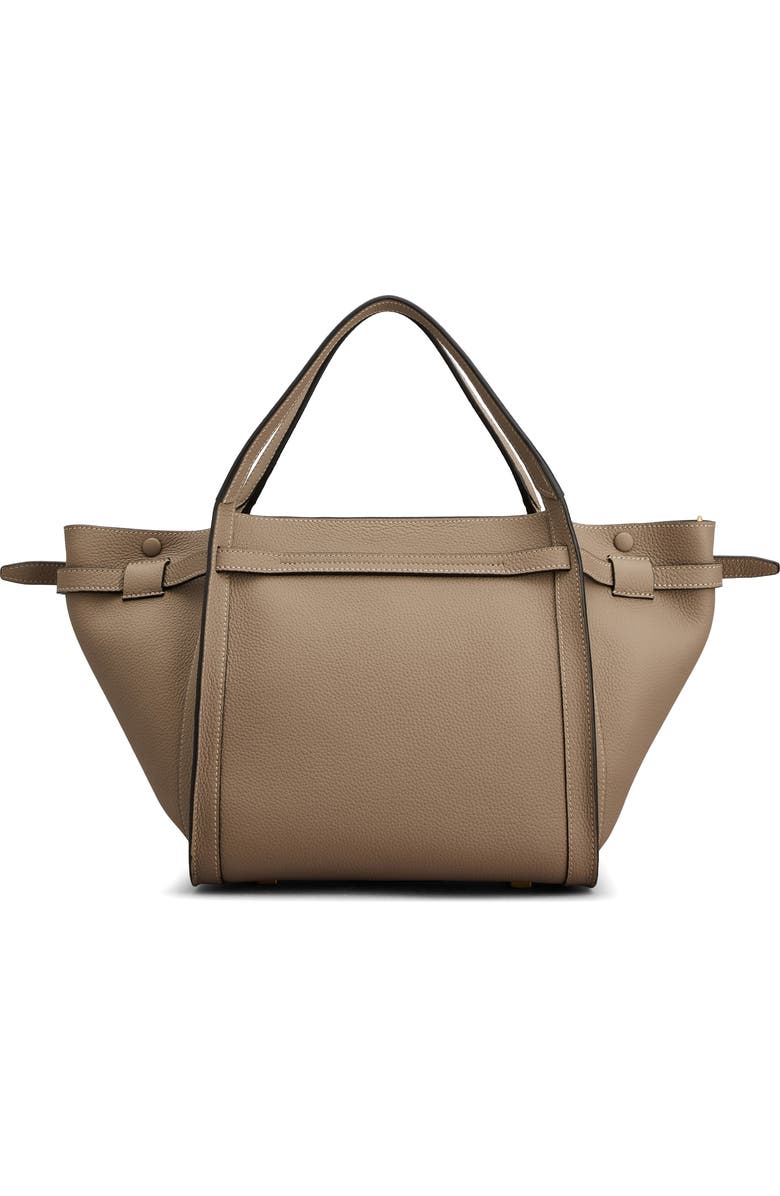 Tod's T Timeless Leather Shopping Bag, Alternate, color, Creta Chiaro