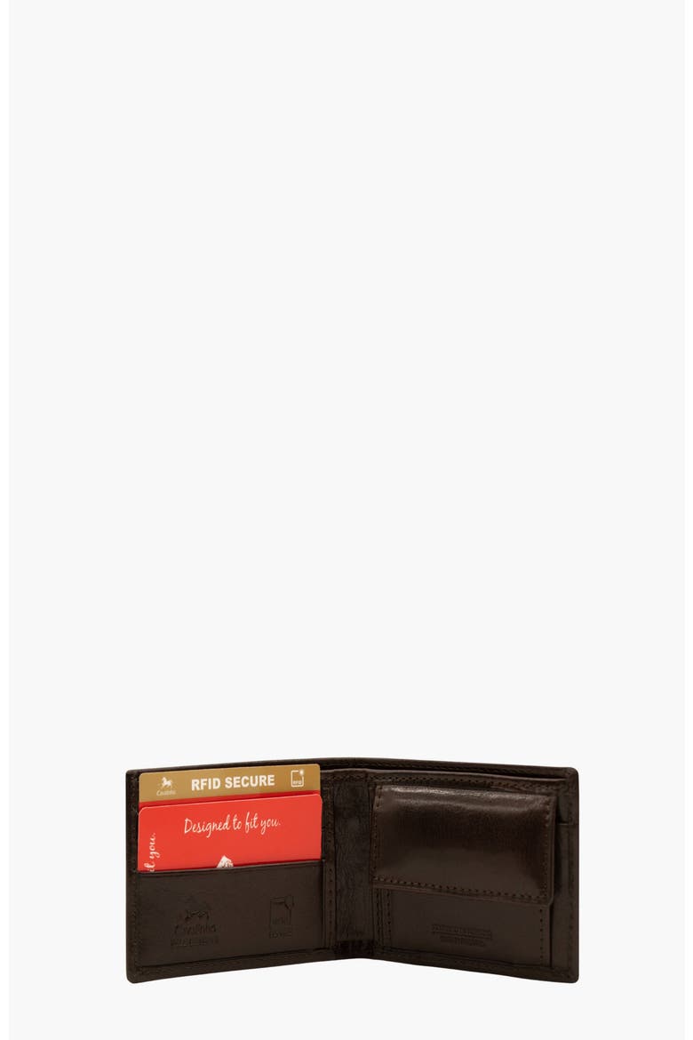 Gentleman Bifold Leather Wallet 583, Alternate, color, Brown