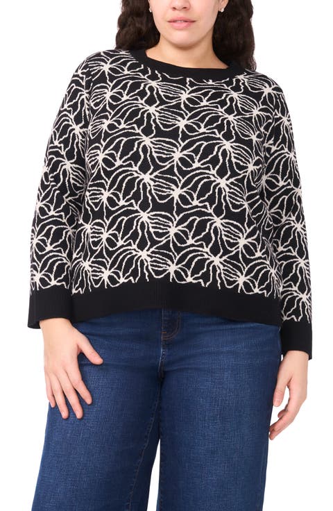 Jacquard Sweater (Plus)
