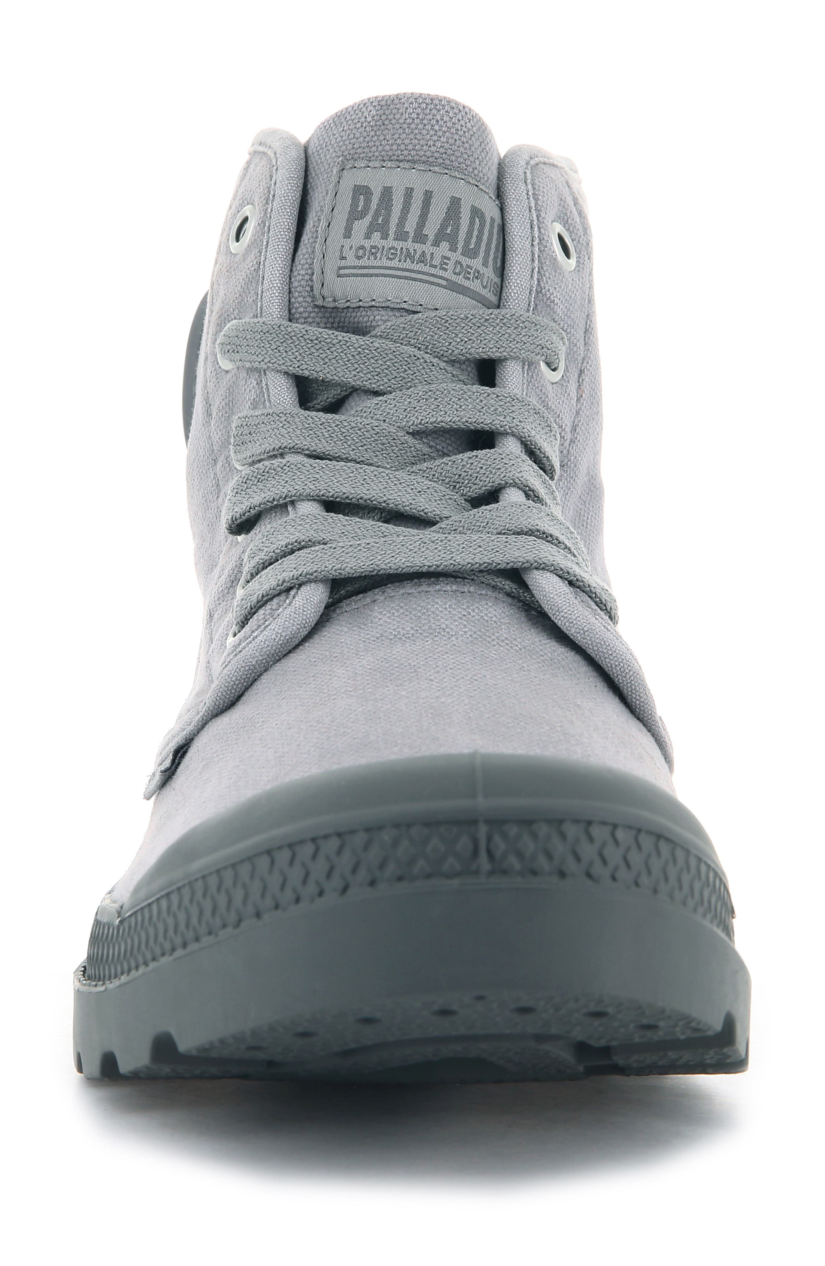 Palladium Pampa Hi Canvas Boot, Alternate, color, Gray Flannel