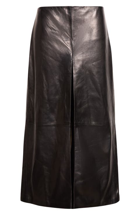 Emerson Leather Wide Leg Cropped Pants