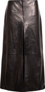 ASHLYN Emerson Leather Wide Leg Cropped Pants