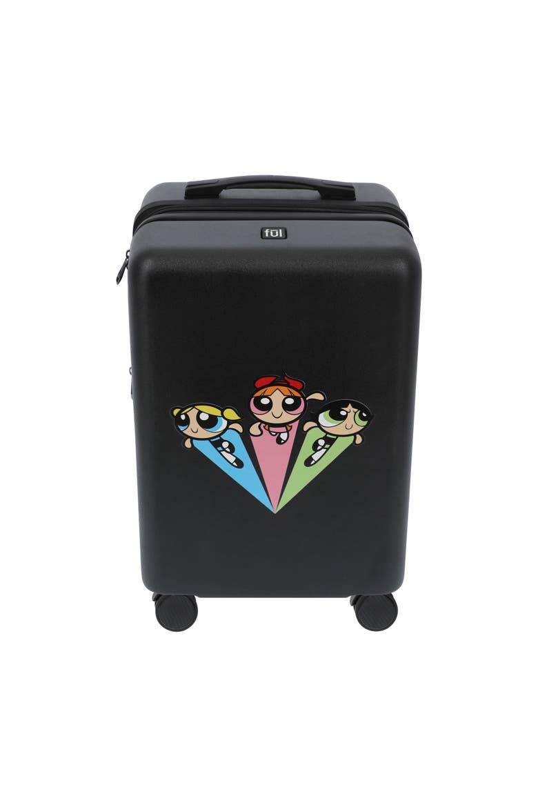WB POWER PUFF GIRLS 22.5" CARRY-ON LUGGAGE, Alternate, color, BLACK