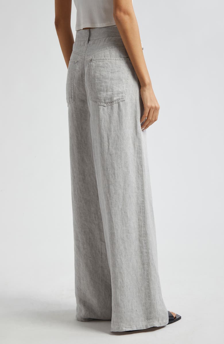 TWP Tiny Dancer Hemp Wide Leg Pants, Alternate, color, Light Heather Grey