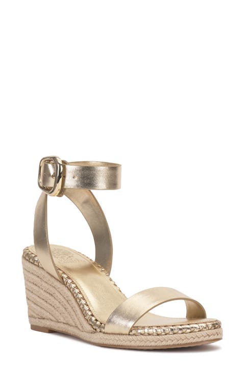 Fainel Espadrille Ankle Strap Platform Wedge Sandal (Women)