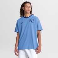 Nike Men's Nike Light Blue Kansas City Royals Cooperstown Collection Ringer T-Shirt