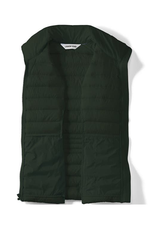 Lands' End Wanderweight Packable Ultralight Down Vest In Green