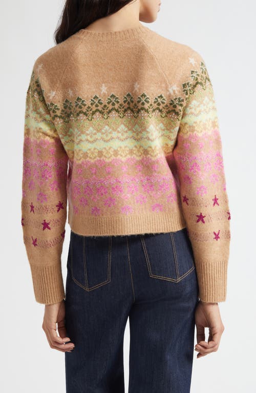 Cinq À Sept Millie Fair Isle Stud Cardigan In Multi