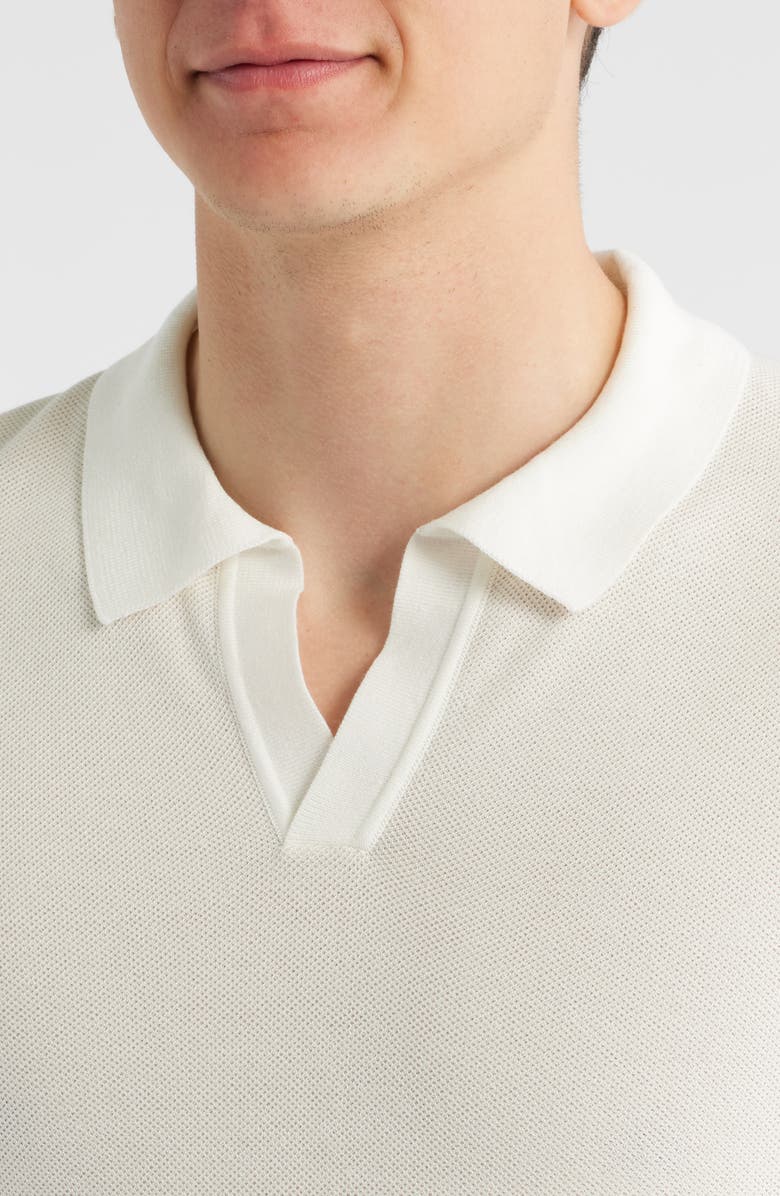 BOSS Jianluca Johnny Collar Polo, Alternate, color, White