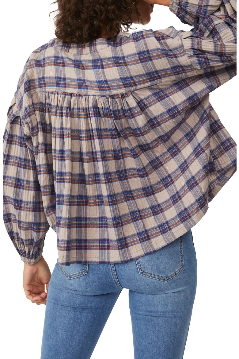 Jessi Plaid Top, Alternate, color, GREY COMBO
