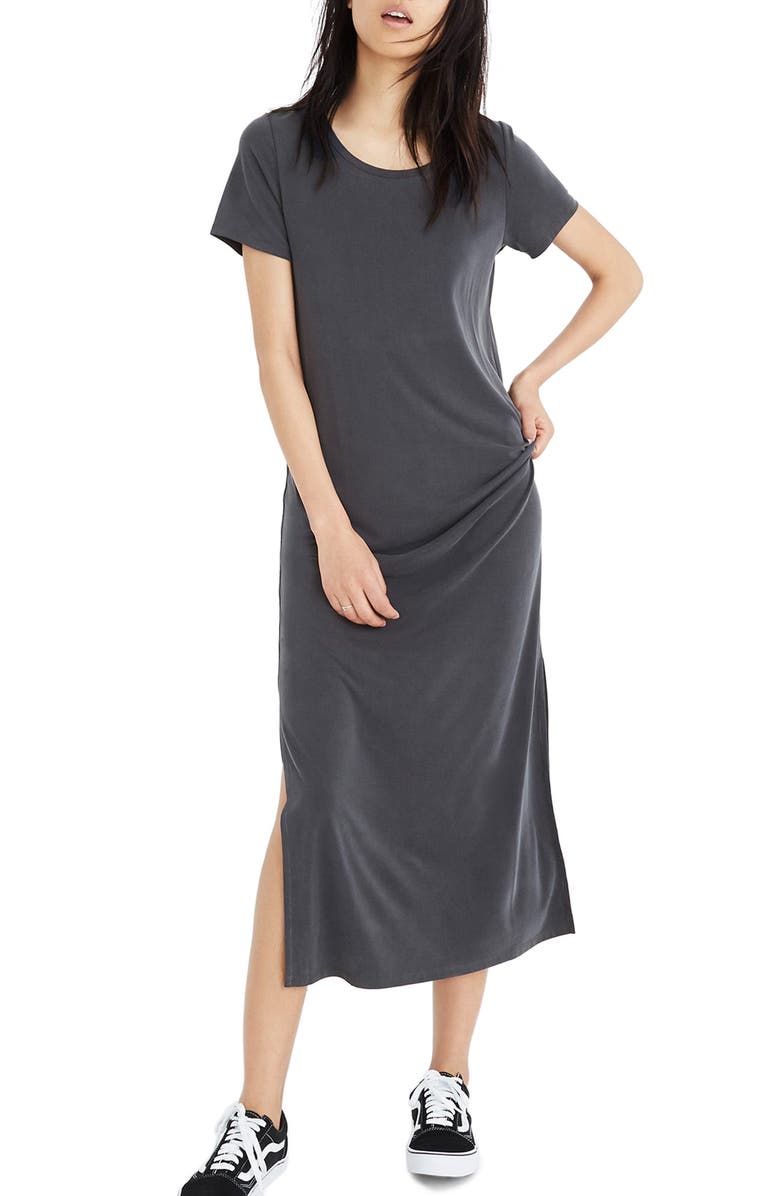 Madewell Sandwashed Maxi T-Shirt Dress, Main, color,