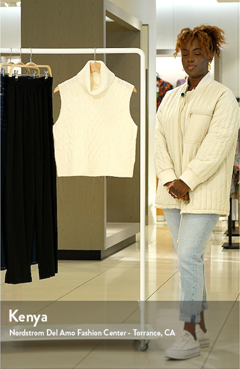 Twisted Cable Turtleneck Sweater Tank, sales video thumbnail