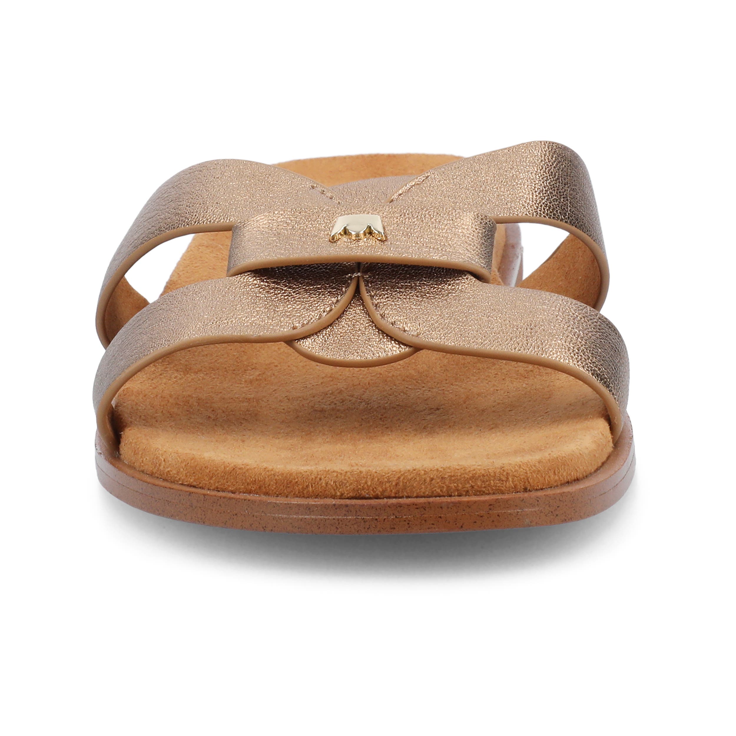 Birdies The Sunbird Sandals, Alternate, color, Vintage Gold Leather