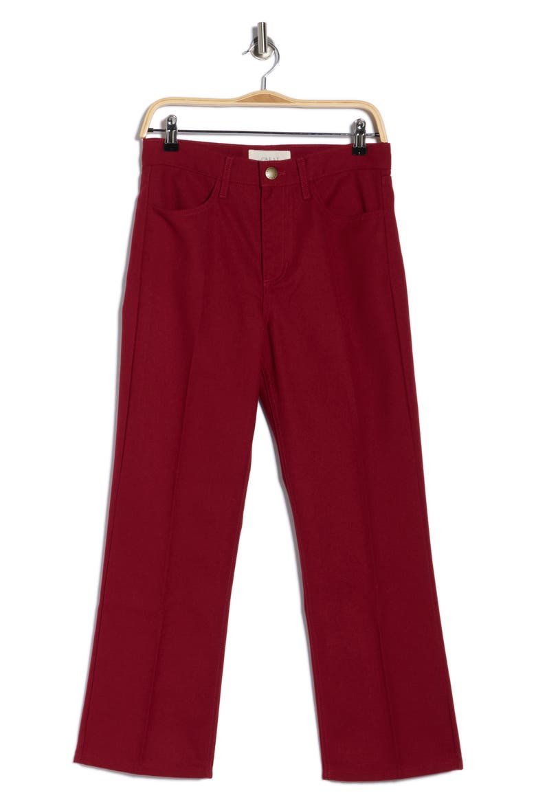 The Kevin High Waist Ankle Pants, Alternate, color, CURRANT