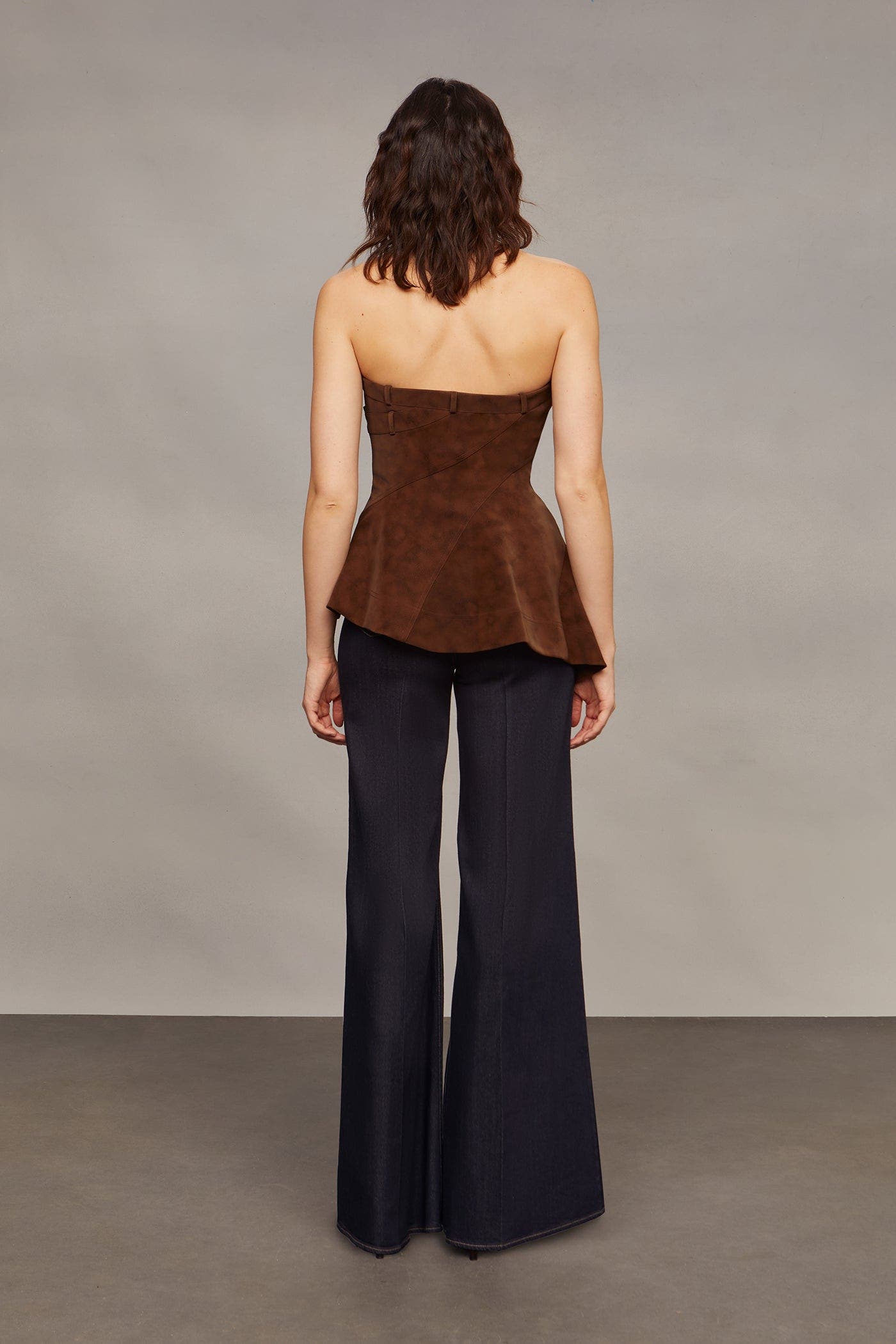 Augusta Bustier Peplum Top - image 2