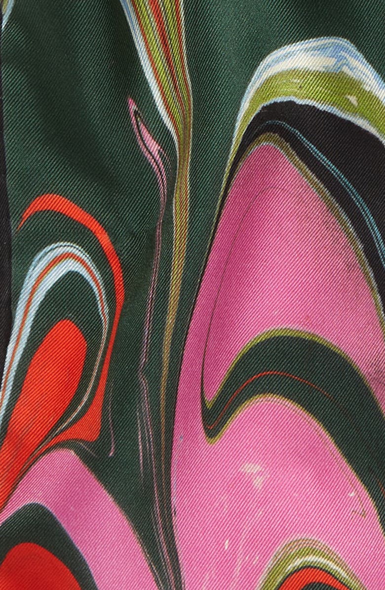 Chloé Enamel Print Silk Skinny Scarf, Alternate, color,