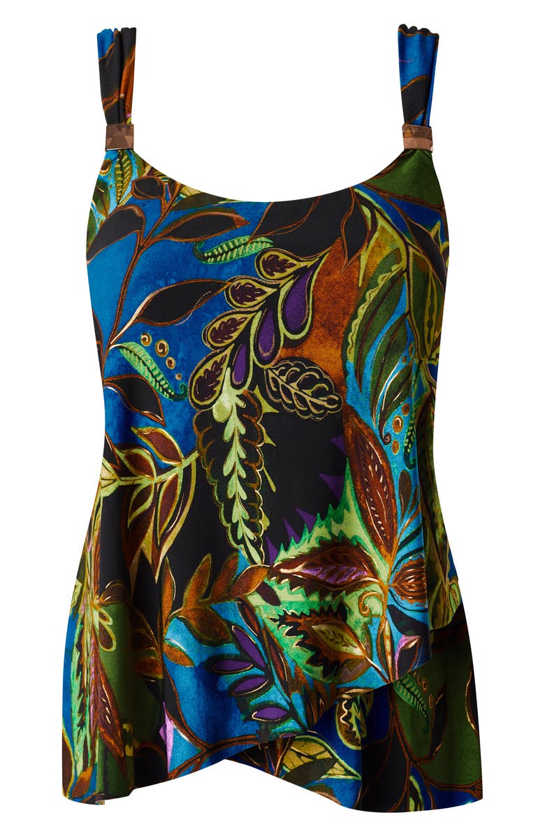 Miraclesuit<sup>®</sup> Amazonia Dazzle Underwire Tankini Top, Alternate, color, 