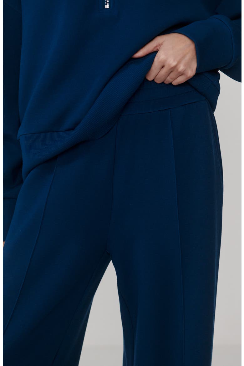 The Wide Leg 30-Inch Track Pants, Alternate, color, SEA BLUE