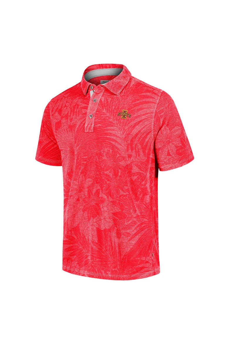Men's Tommy Bahama  Cardinal Iowa State Cyclones Sport Santiago Paradise Polo, Alternate, color, Cardinal