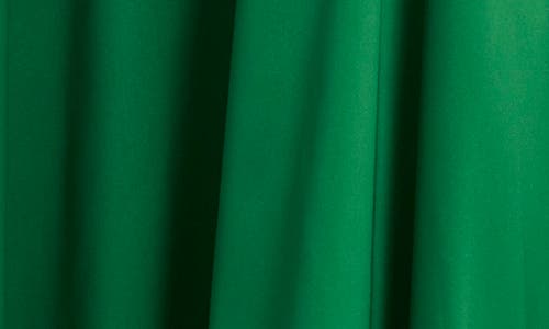 Badgley Mischka Collection Bow Embellished Strapless Fit & Flare Dress In Emerald