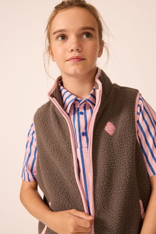 The Sunday Collective Polar Fleece Vest In Green