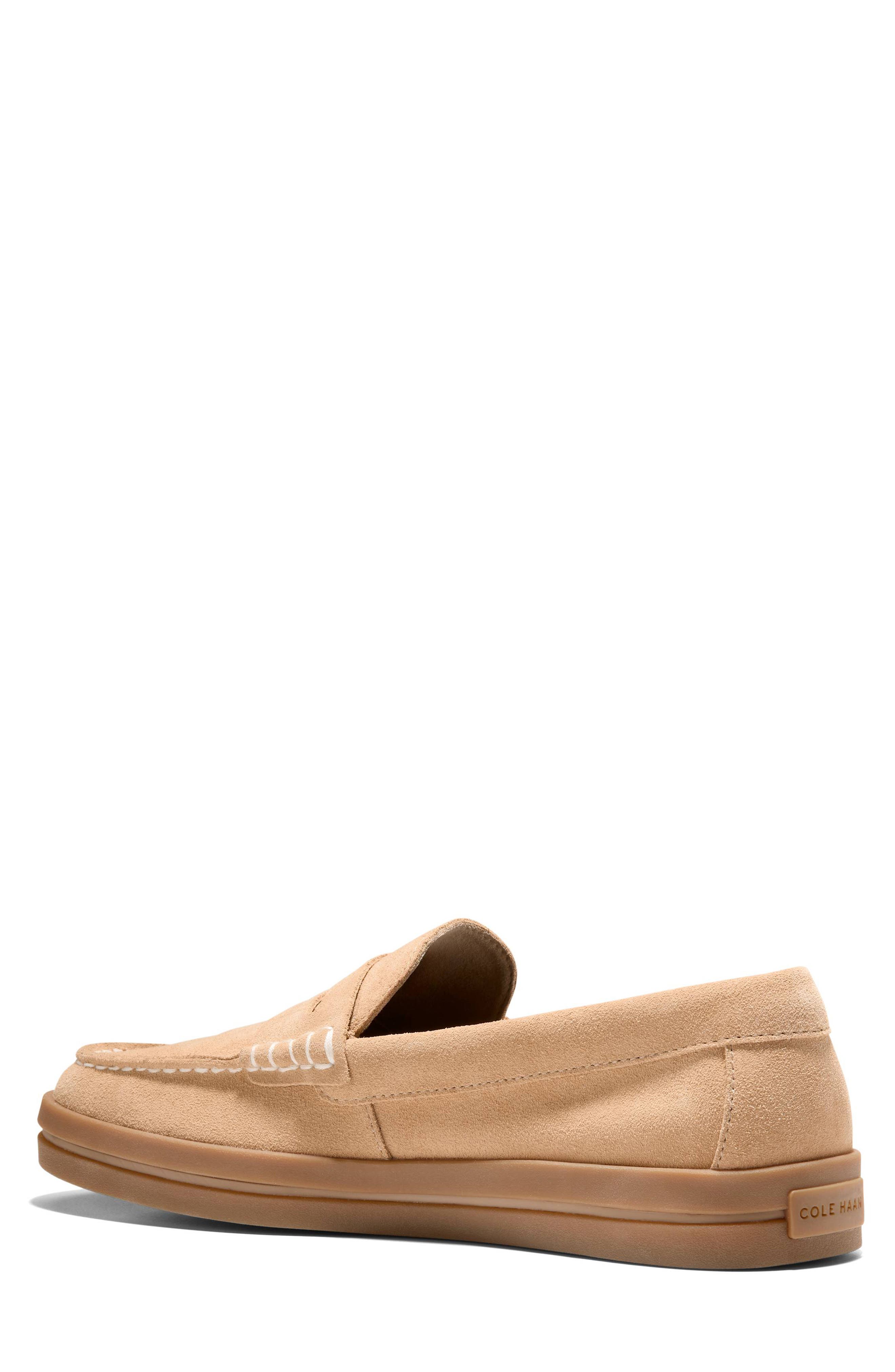 Cole Haan Pinch Long Weekend Penny Loafer, Alternate, color, Ch Buckwheat Suede / Gum
