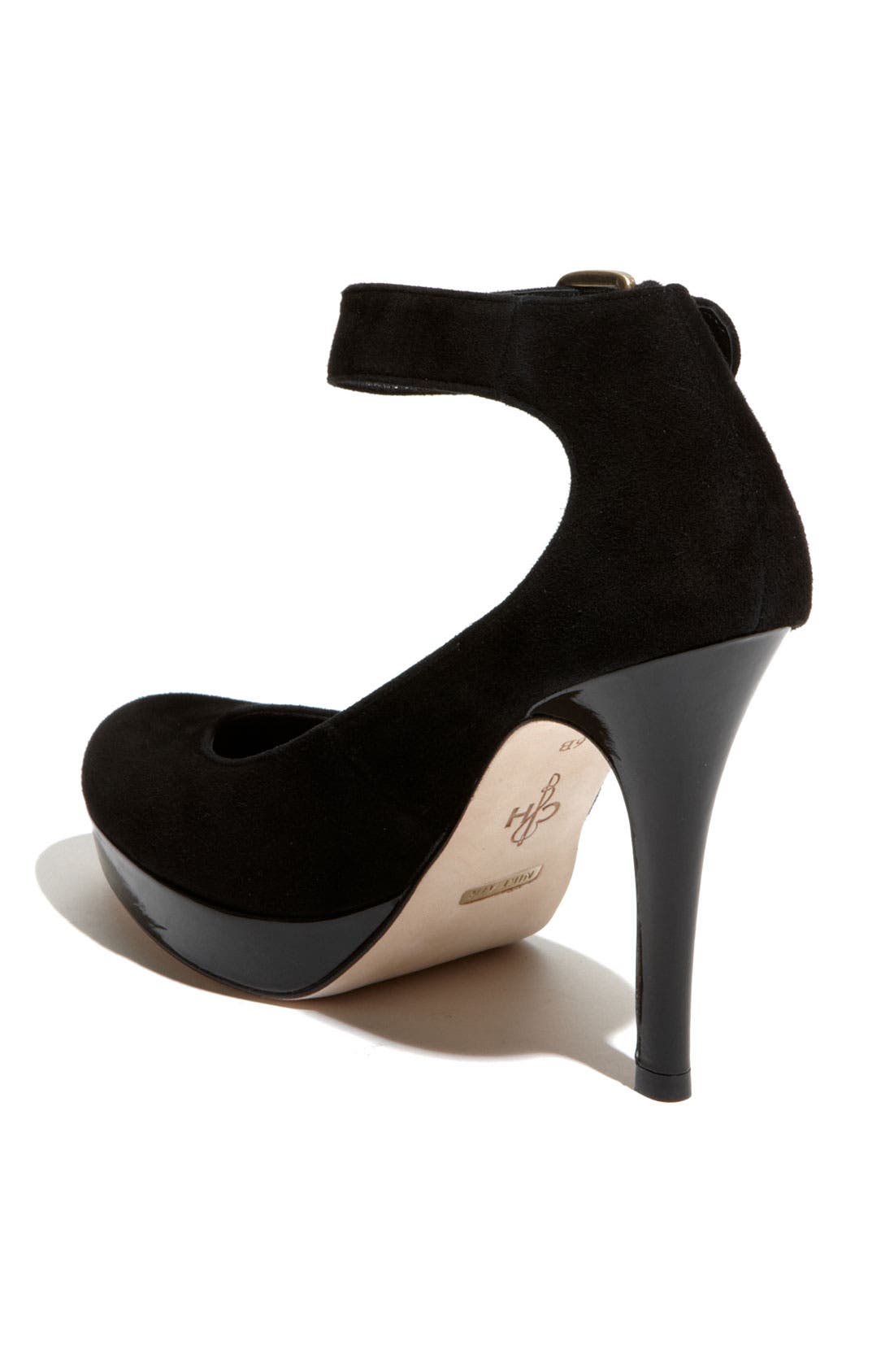 'Air Marisa' Buckle Pump, Alternate, color, BLACK SUEDE