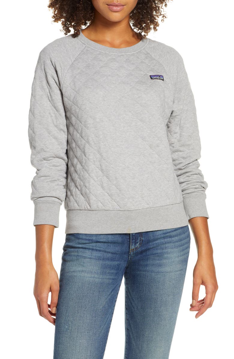 Patagonia Quilt Crewneck Sweater, Main, color, 