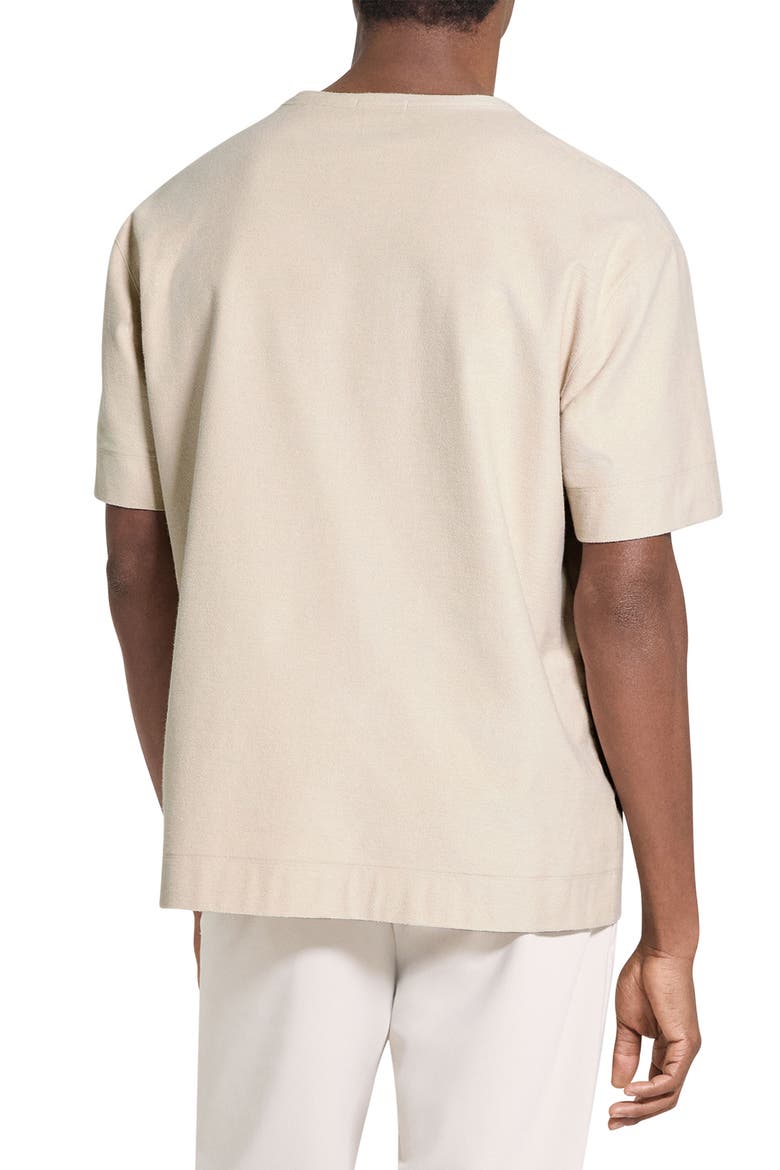 Boxy Terry Cloth T-Shirt, Alternate, color, WARM SILVER CLOUD