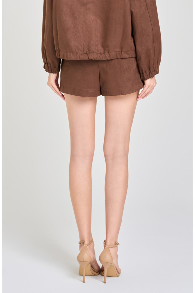 Parker Faux Wrap Skort, Alternate, color, CHOCOLATE