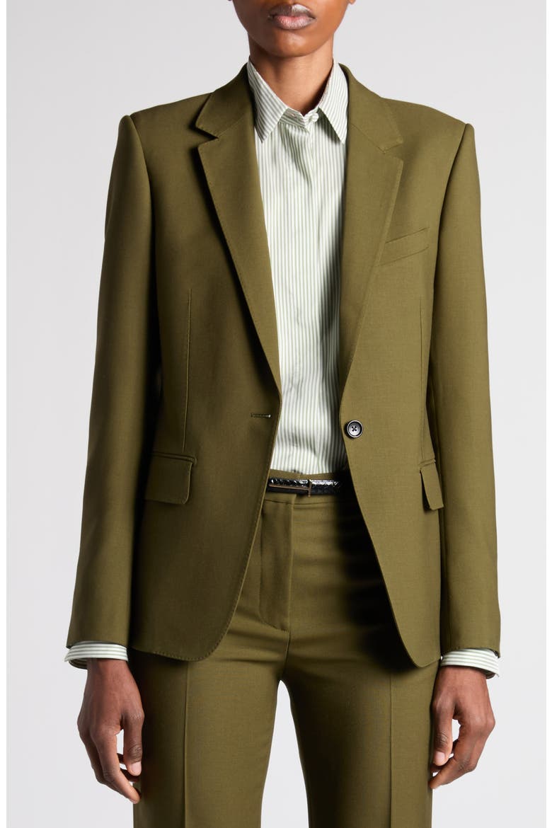 Virgin Wool Jacket, Alternate, color, IVY GREEN