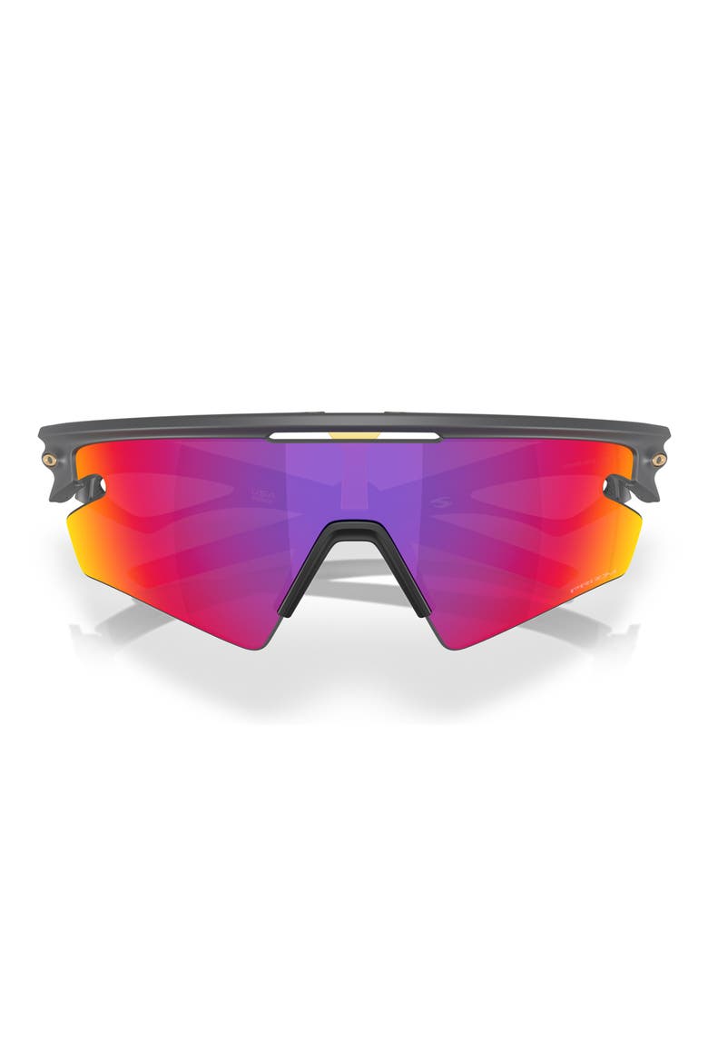 Gender Inclusive Sphaera Slash 36mm Rectangle Sunglasses, Alternate, color, MATTE CARBON / PRIZM ROAD