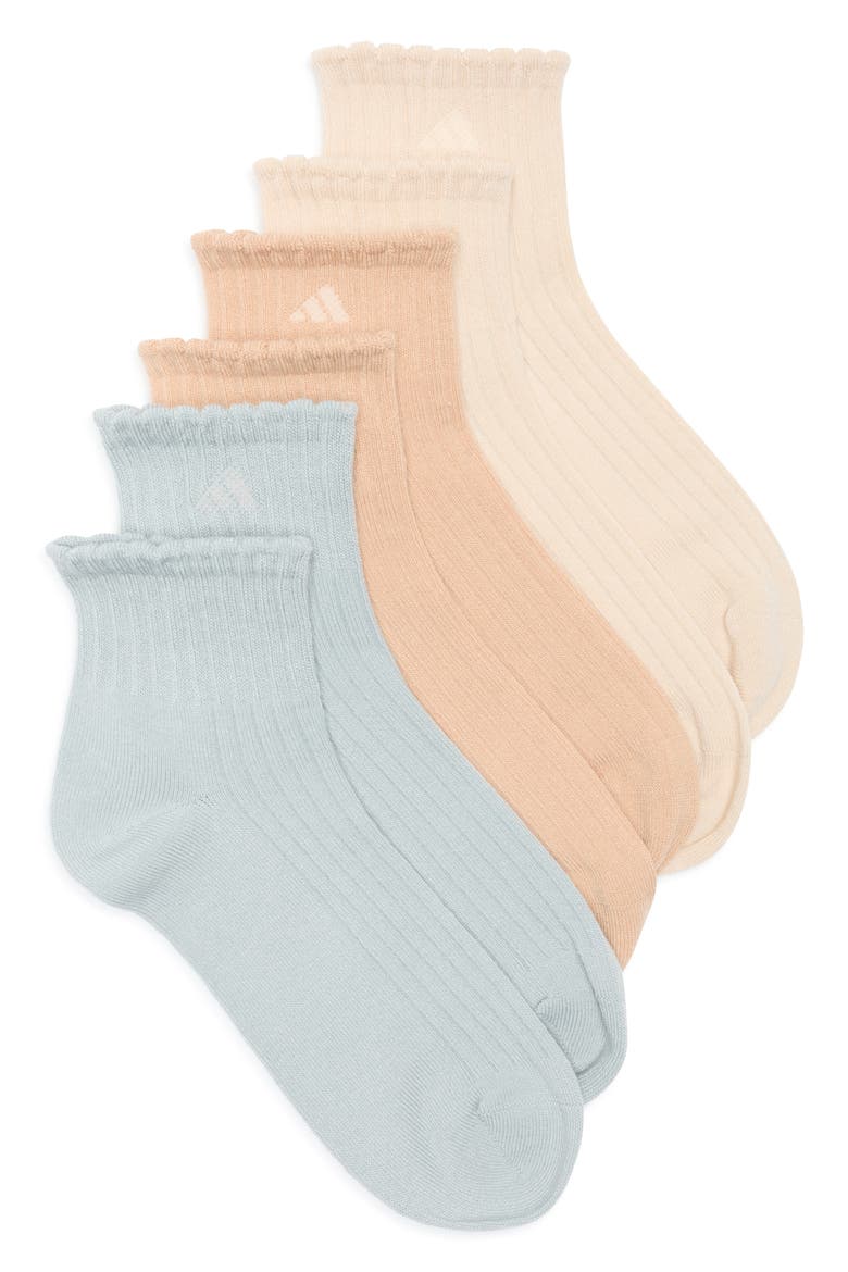 3-Pack Sport Ankle Socks, Main, color, SAGE GREEN/ BEIGE/ MAGIC BEIGE