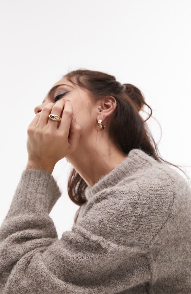 Topshop Oversize Pullover Sweater, Alternate, color, 