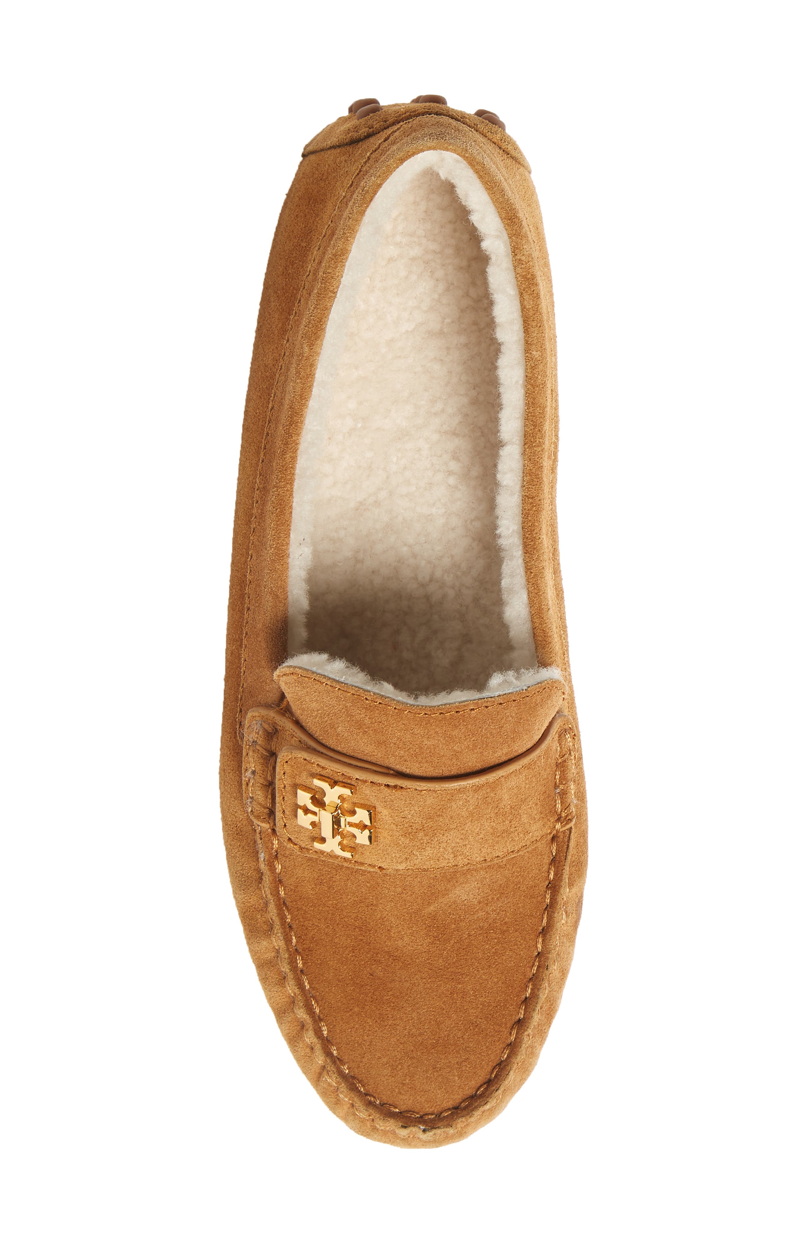 Tory Burch Kira Genuine Shearling Driving Loafer, Alternate, color, 