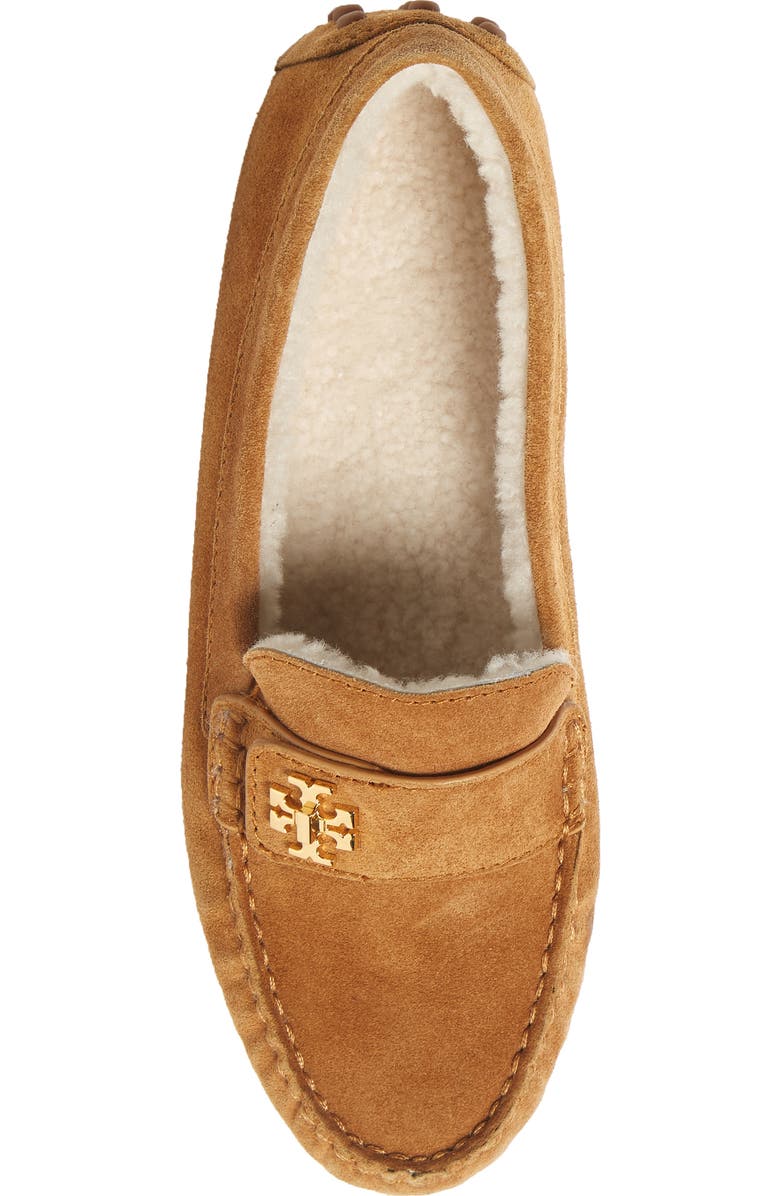 Tory Burch Kira Genuine Shearling Driving Loafer, Alternate, color,