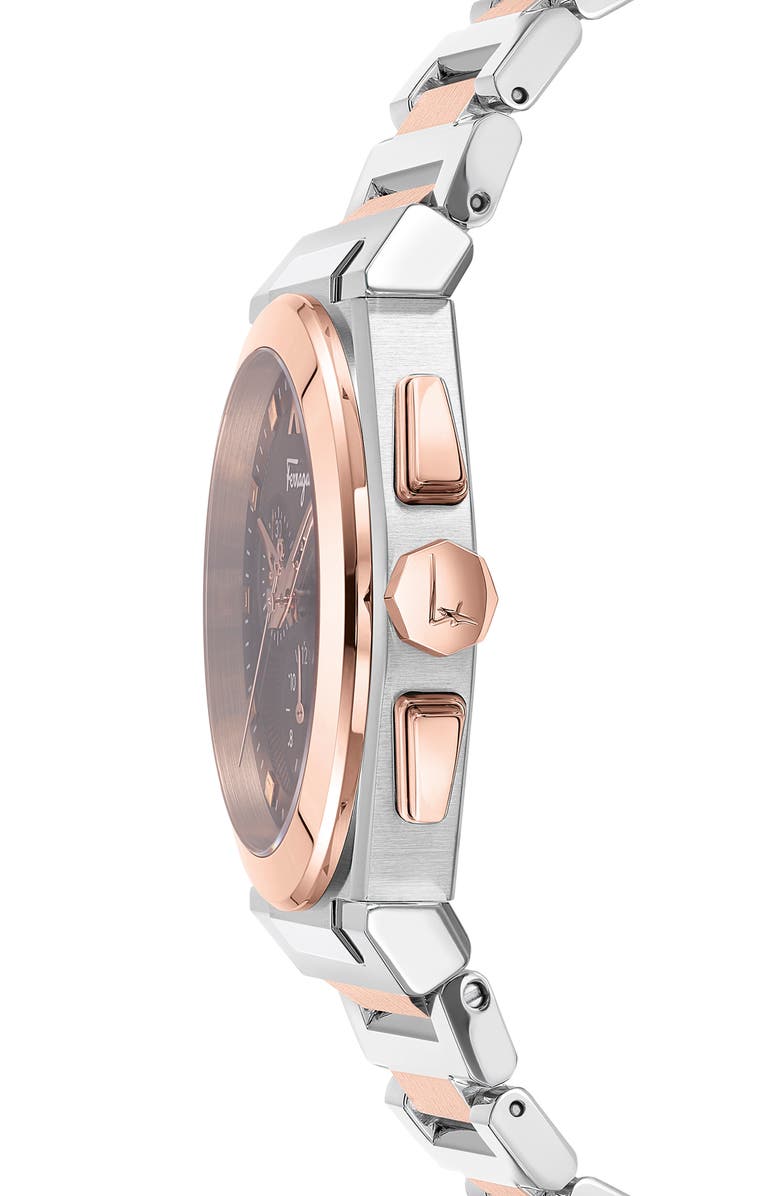 FERRAGAMO Vega Chronograph Bracelet Watch, 40mm, Alternate, color, 