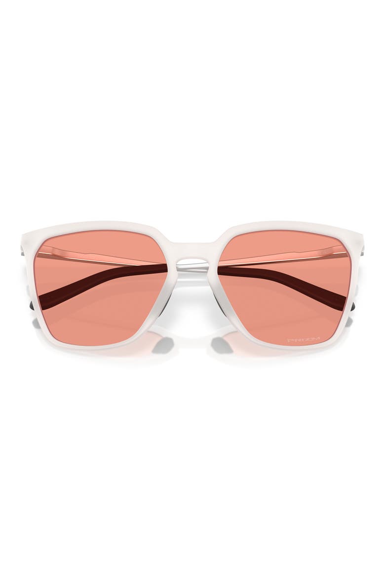 Prizm™ Berry 57mm Rectangular Sunglasses, Alternate, color, MATTE VAPOR / PRIZM BERRY