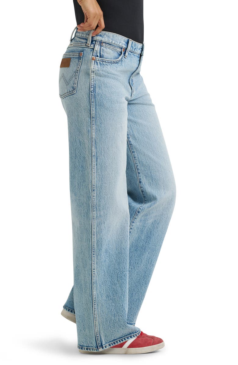 Wrangler Low Rise Baggy Jeans, Alternate, color, Blue Spruce