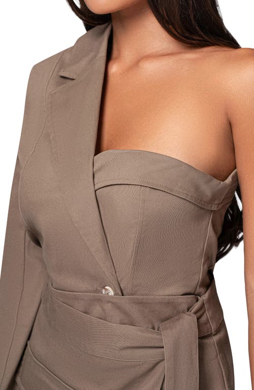 Jluxlabel Amal One-shoulder Blazer Top