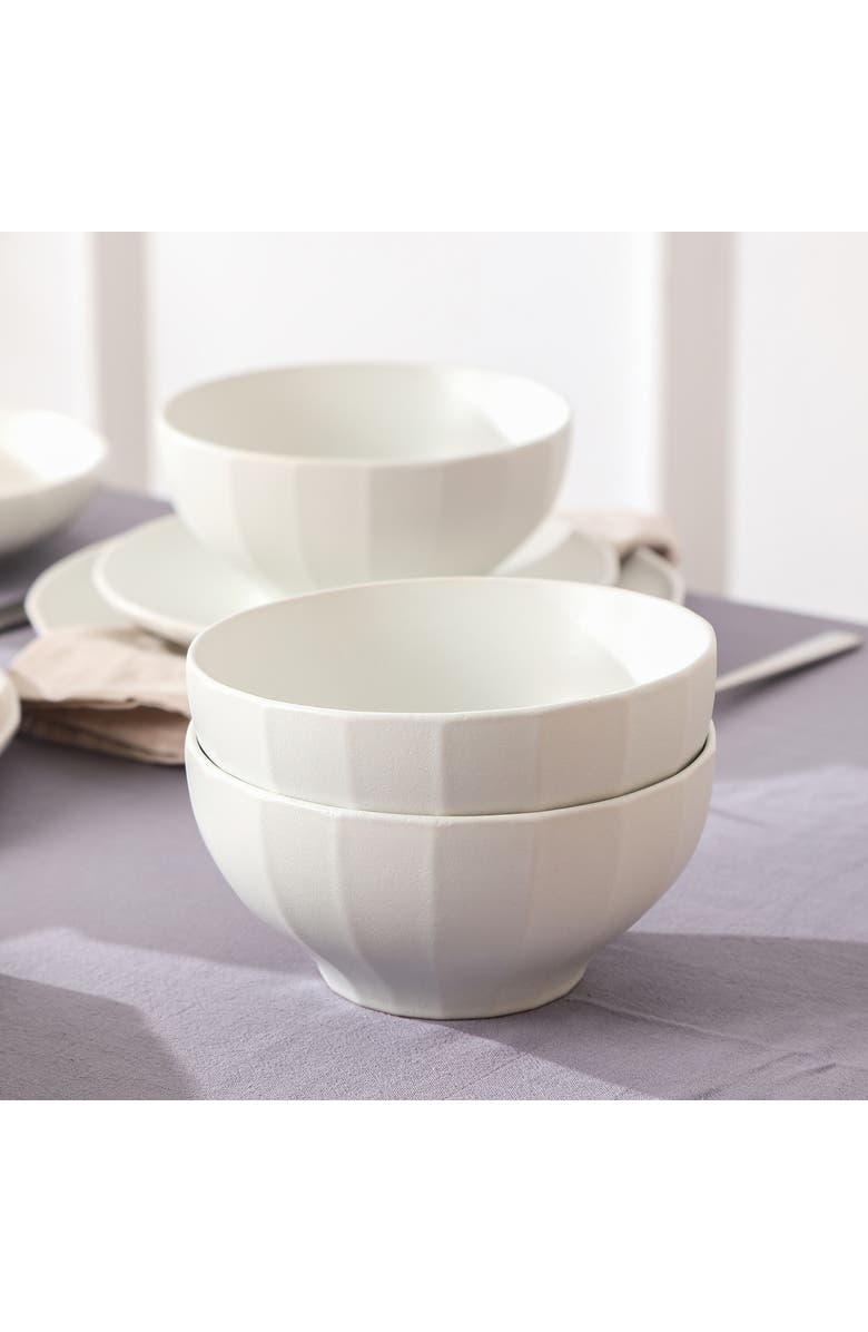Stone Lain Rio Stoneware 4-Piece Bowl Set, Main, color, Beige