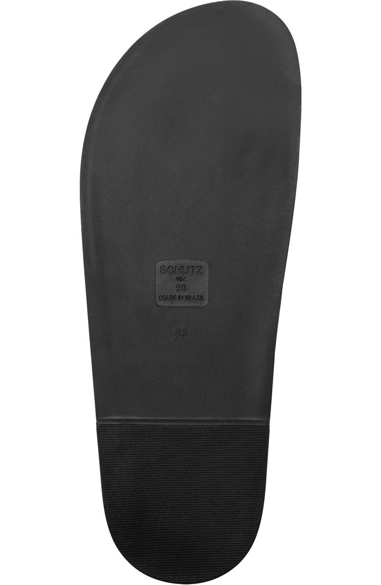 Schutz Olga Buckle Sporty Slide Sandal, Alternate, color, Black
